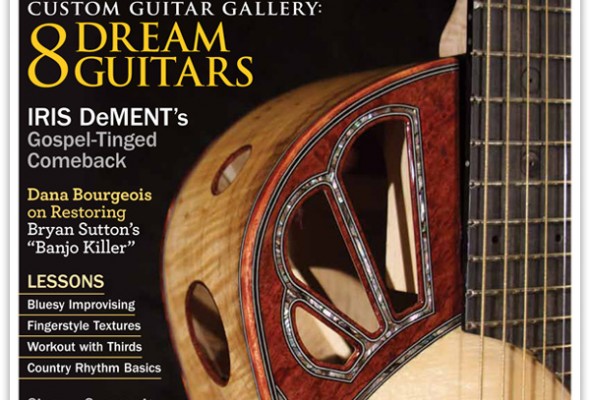 La rivista Acoustic Guitar pubblica in copertina la chitarra del liutaio Chris Jenkins che sarà esposta a maggio a Sarzana!