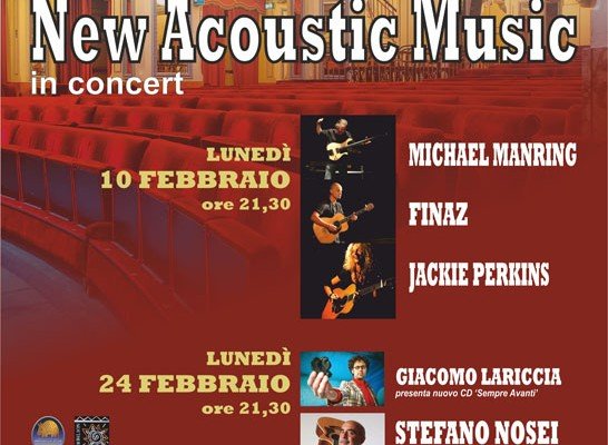 Sempre in progress i lavori per la 17a edizione dell’AGM di Sarzana e si arricchisce l’elenco degli artisti e personalità del settore presenti a Sarzana. Concerto a Roma con grandi interpreti della New Acoustic Music